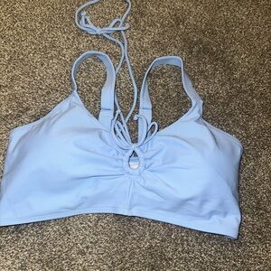 NEW NWT XL OCEAN BLUES Light Blue Halter Bikini TOP. $129.99 retail
